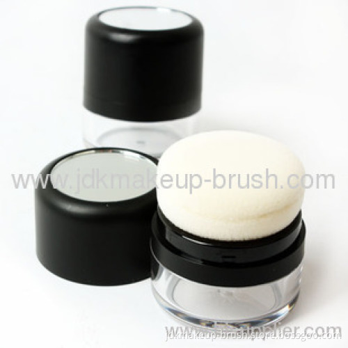 Original Cosmetic Black Powder Container With Mirror